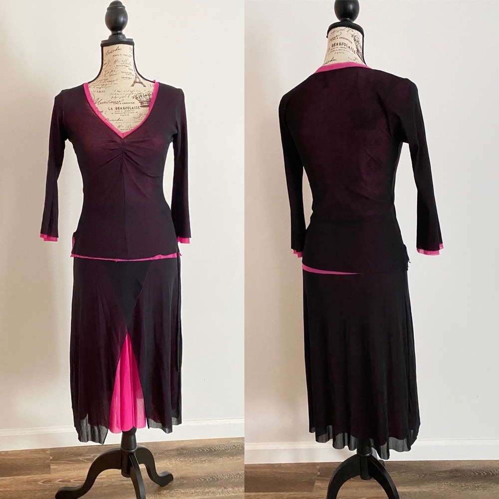 Weston Wear layered midi skirt set size medium